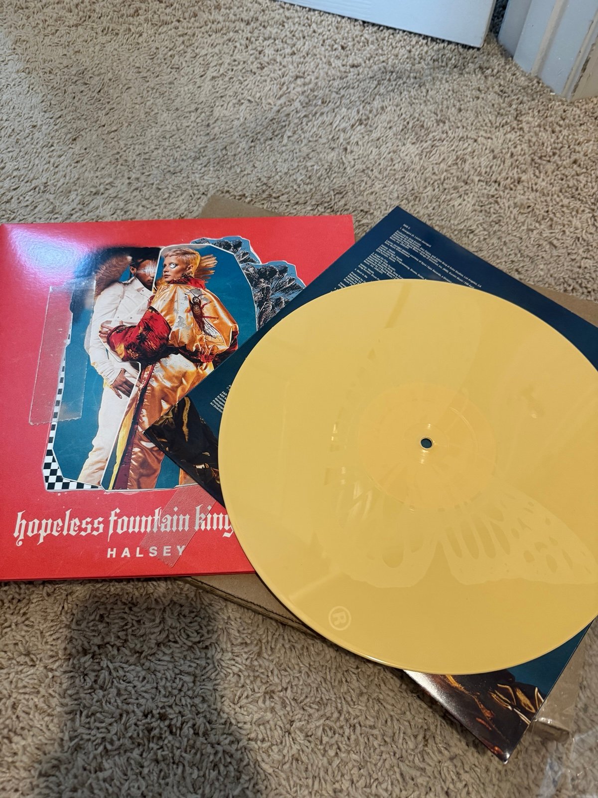 Halsey hfk hopeless fountain kingdom vinyl yellow butterfly 2 LP edition