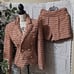 Brendalynn Fringe Tweed Mini Blazer Set Pants(Large)/ Blazer(Medium)