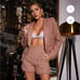 Brendalynn Fringe Tweed Mini Blazer Set Pants(Large)/ Blazer(Medium)