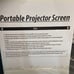 Portable Projector Screen 100 Inches NEW (Screen ONLY)
