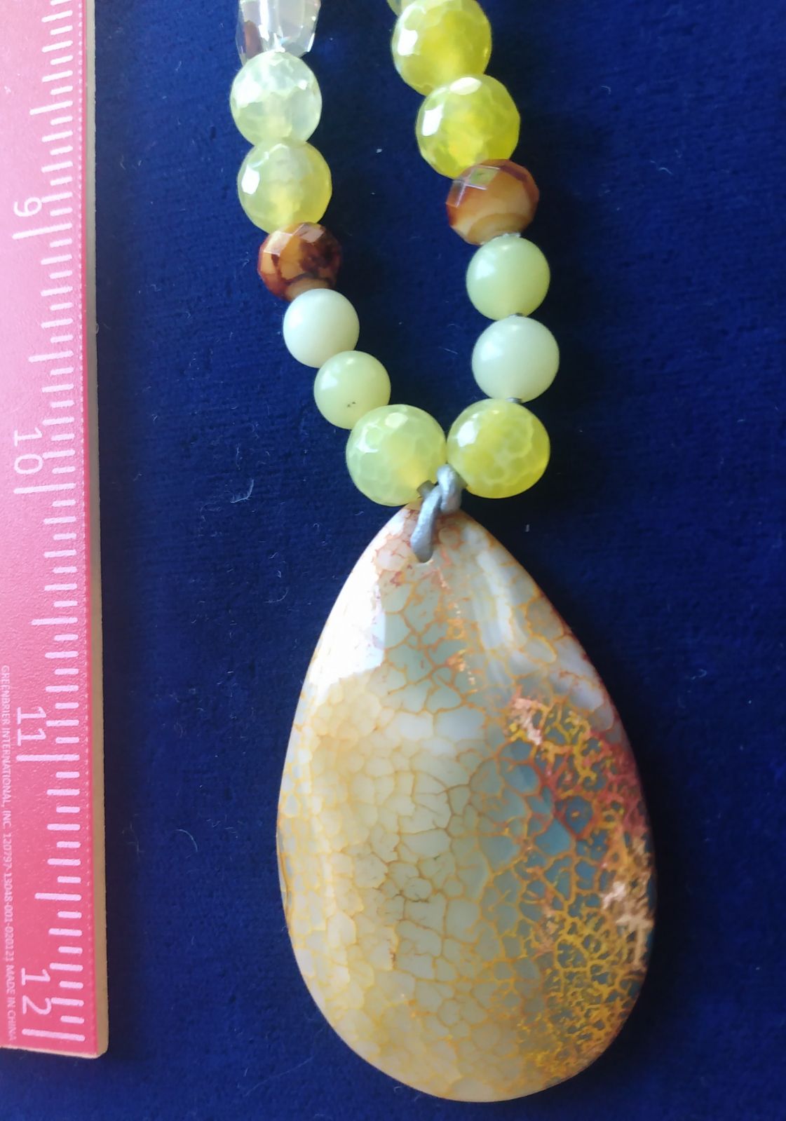 Necklace 696 fire agate