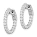 Sterling Shimmer Sterling Silver Rhodium-plated 34 Stone 2.0mm CZ In and Out Rou