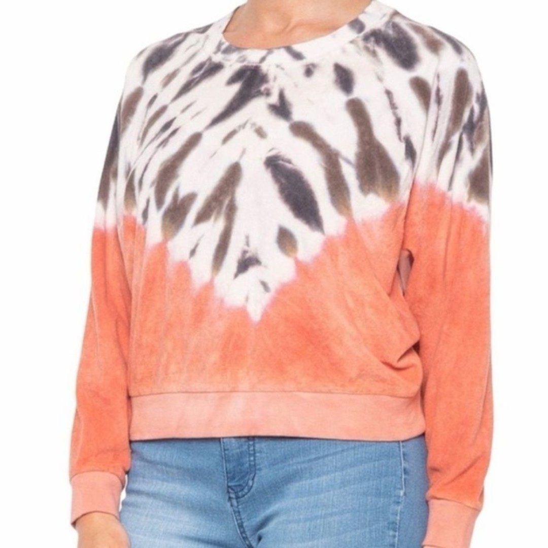 NWT! Young Fabulous & Broke Tie-Dye Rowan Crew Sweatshirt Dolman Sleeves 20”