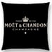 Moet & Chandon Champagne Linen Pillowcases Pillow Covers Set Of 2 16 Square