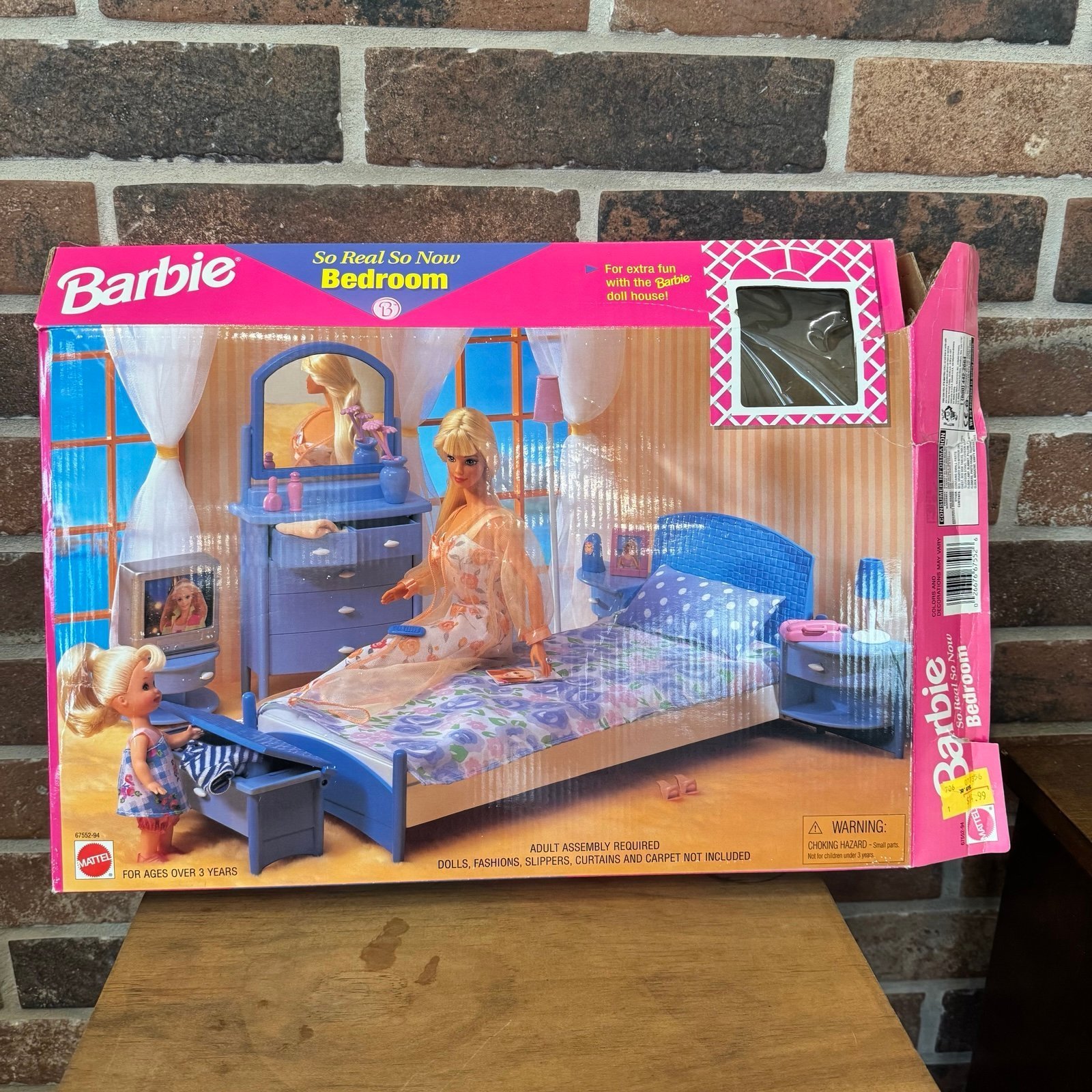 BARBIE SO REAL SO NOW BEDROOM PLAYSET 1998