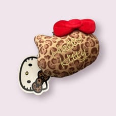 Sanrio Hello Kitty Japan Collectible Coin Purse Brown Leopard Print From Japan!