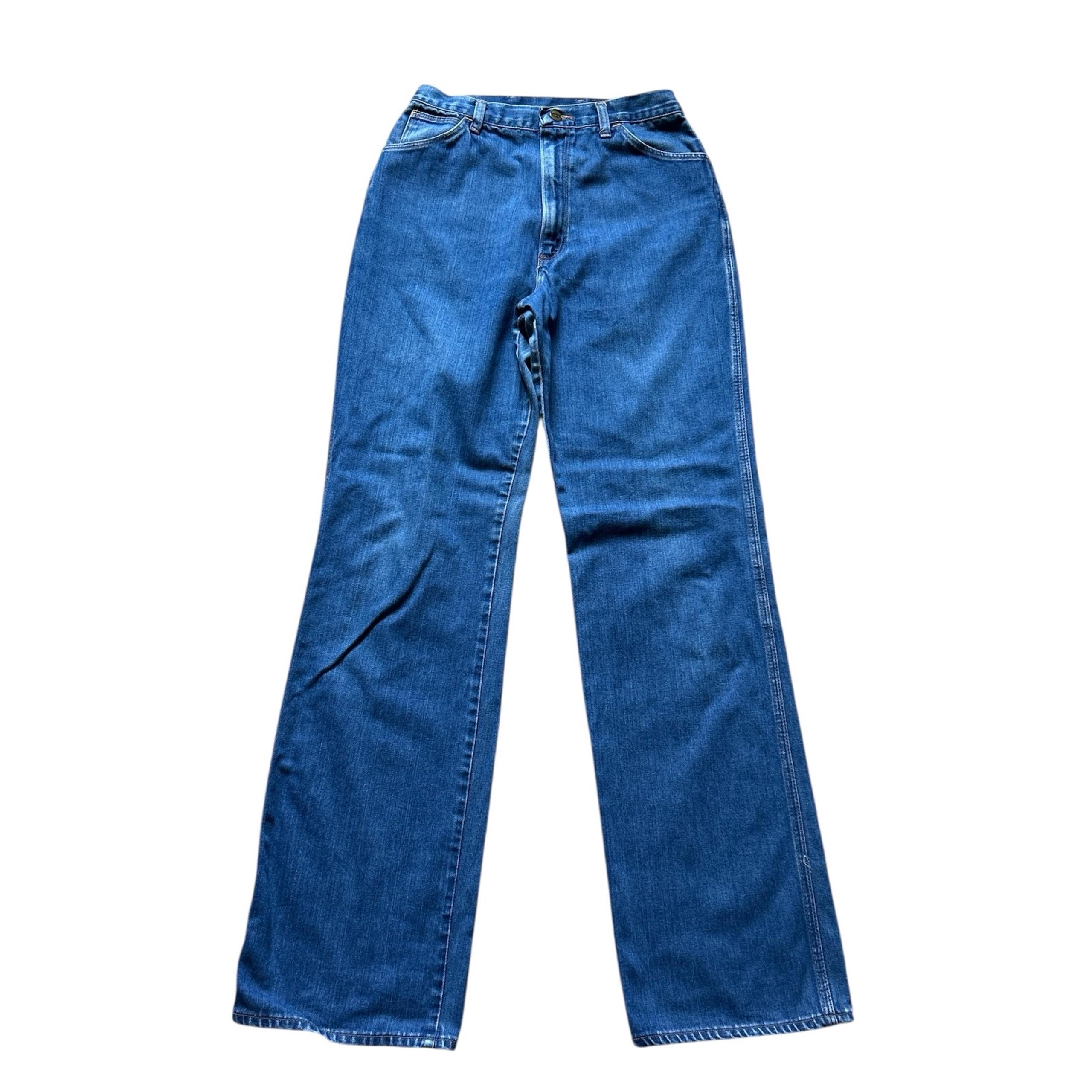 Vintage No Fault High Rise Wide Leg Jeans Misses Size 12 Actual 28x33.5 - Wrangler