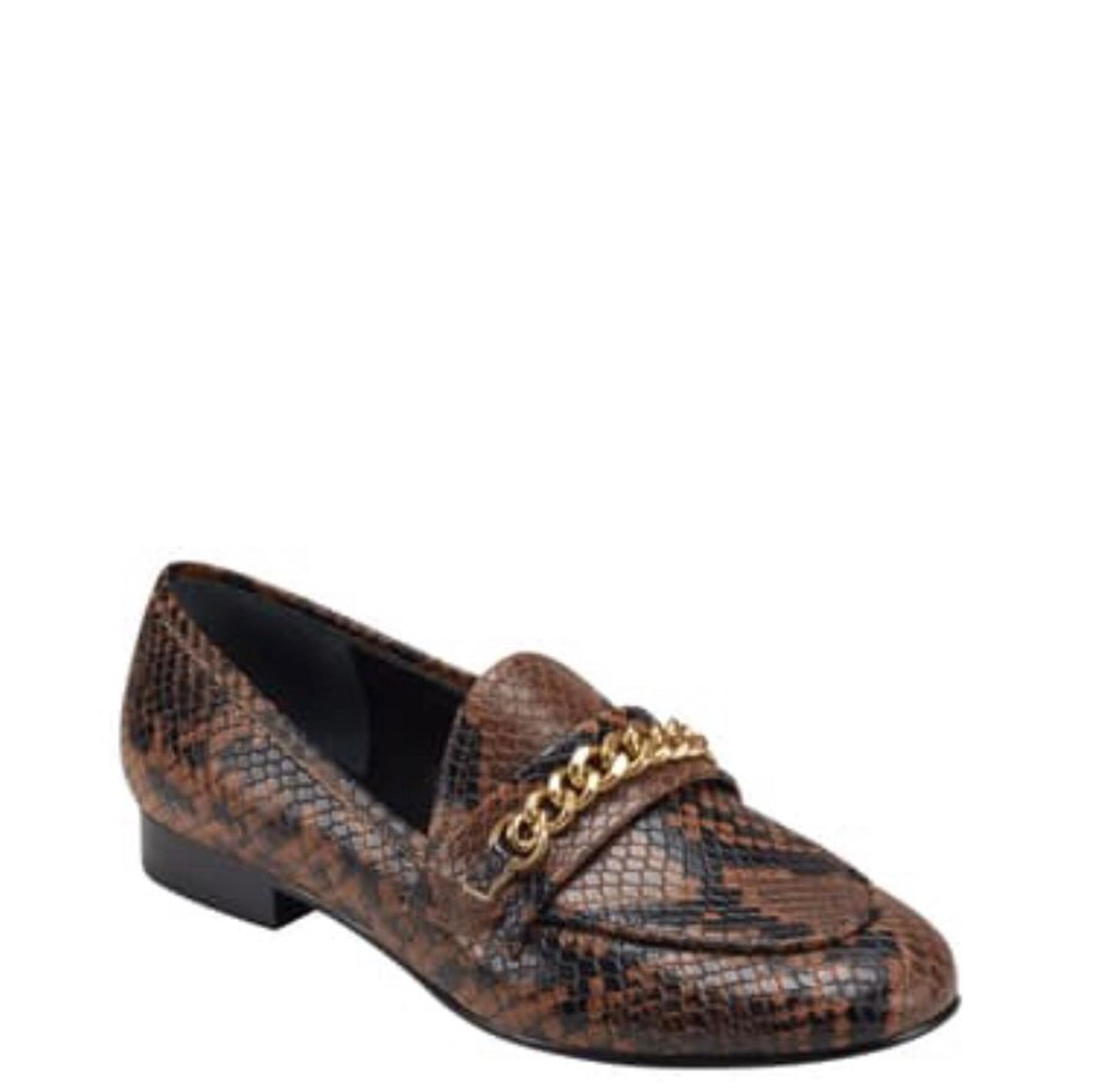 NWT Marc Fisher Nickie 2 snake mules 7.5