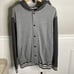 VANS Men's Grey Hooded Varsity Jacket