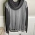 VANS Men's Grey Hooded Varsity Jacket