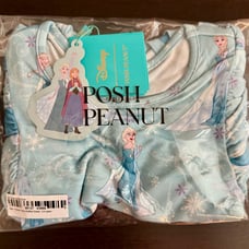 Posh Peanut Disney Elsa French Terry Ruffled Dress (1/2)