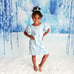 Posh Peanut Disney Elsa French Terry Ruffled Dress (1/2)