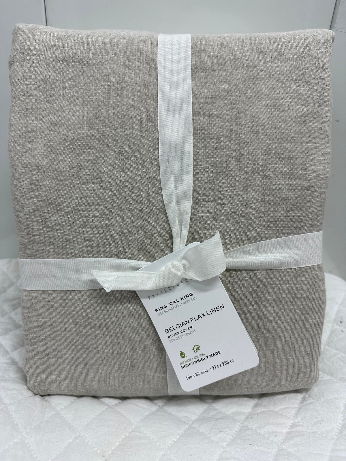 Pottery Barn Belgian Flax Linen Duvet Cover