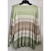 ALFRED DUNNER TEXTURE STRIP SWEATER WITH NECKLACE ENGLISH GARDEN SIZE 1X, 3X (87