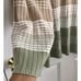 ALFRED DUNNER TEXTURE STRIP SWEATER WITH NECKLACE ENGLISH GARDEN SIZE 1X, 3X (87