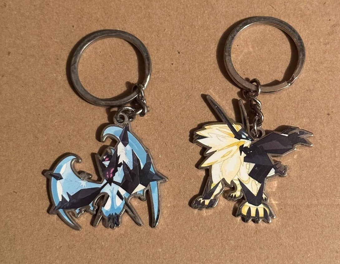 Pokemon Ultra Sun and Ultra Moon Keychain Preorder Bonus Limited Edition