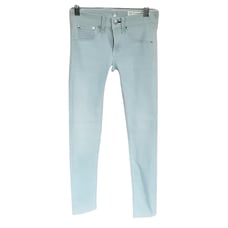 Rag and Bone Light Wash Mid Rise Capri Cropped Fay Skinny Jeans Size 24