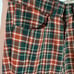 Vtg 70s Men's Pants Sears Put On Shop Toughskins Orange Green Plaid Bellbottom