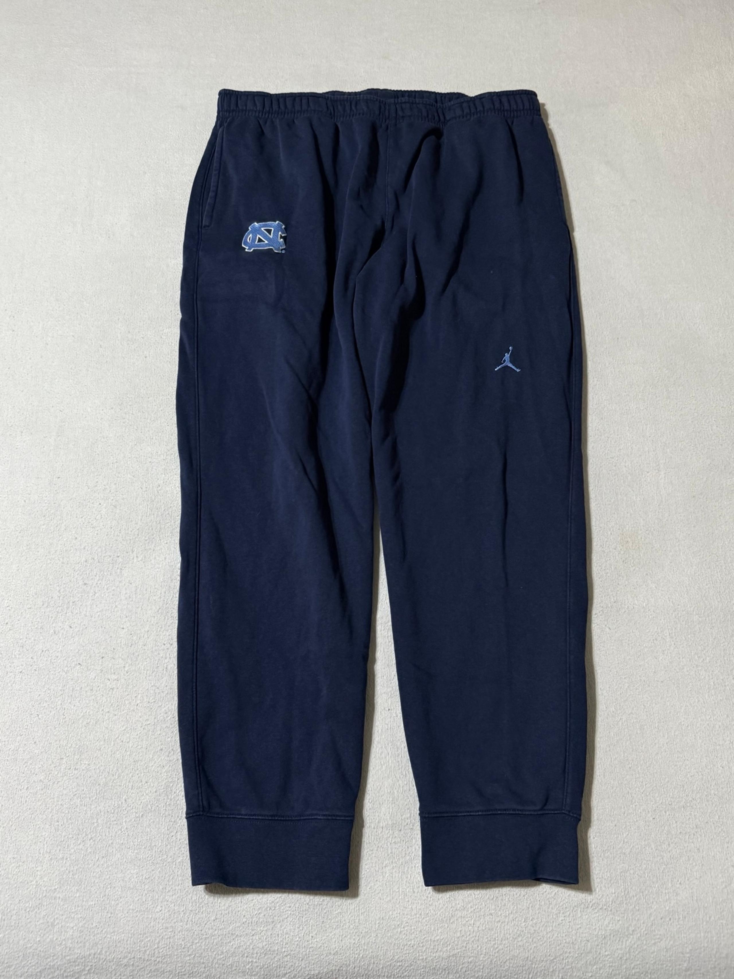 Jordan Mens 2XL XXL Joggers Sweat Pants North Carolina Tar Heels Navy Blue