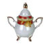Al Badla Japan Fine Porcelain Demitasse Tea Set Gold Serves 4 Floral Footed