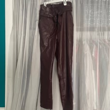 Abercrombie and fitch faux leather pants