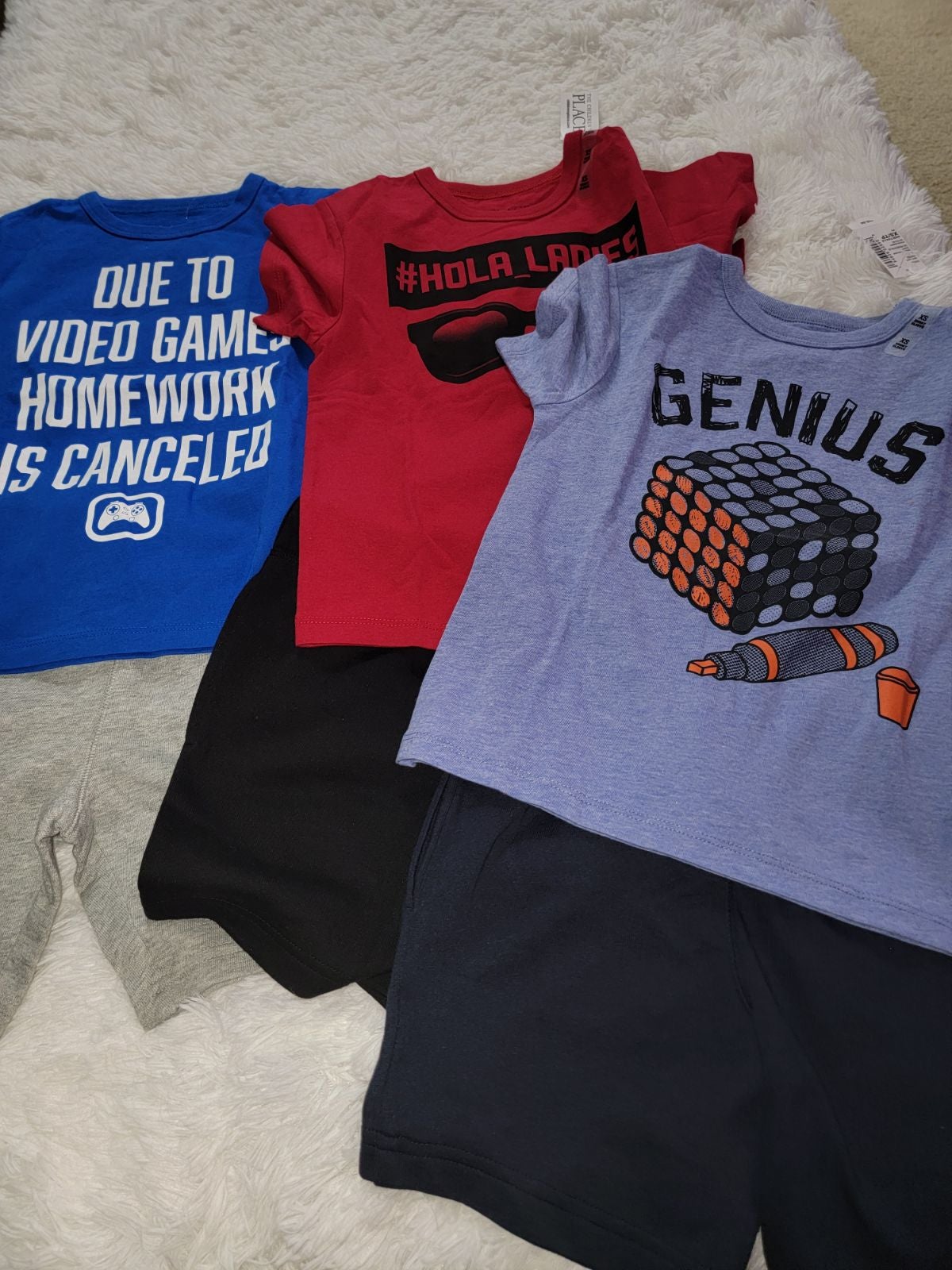 The Children's Place Boys Graphic Tee Shorts sets size 4