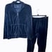 Black Velour Tracksuit XL Jacket/Large Pants.