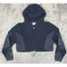 Nike Pro Therma-FIT ADV Center Swoosh XS Cropped Fleece Heavy Hoodie Blue