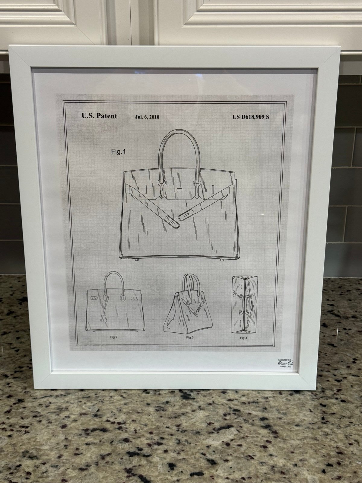 Oliver Gal Paris Birkin Handbag Framed Print Summer 2015