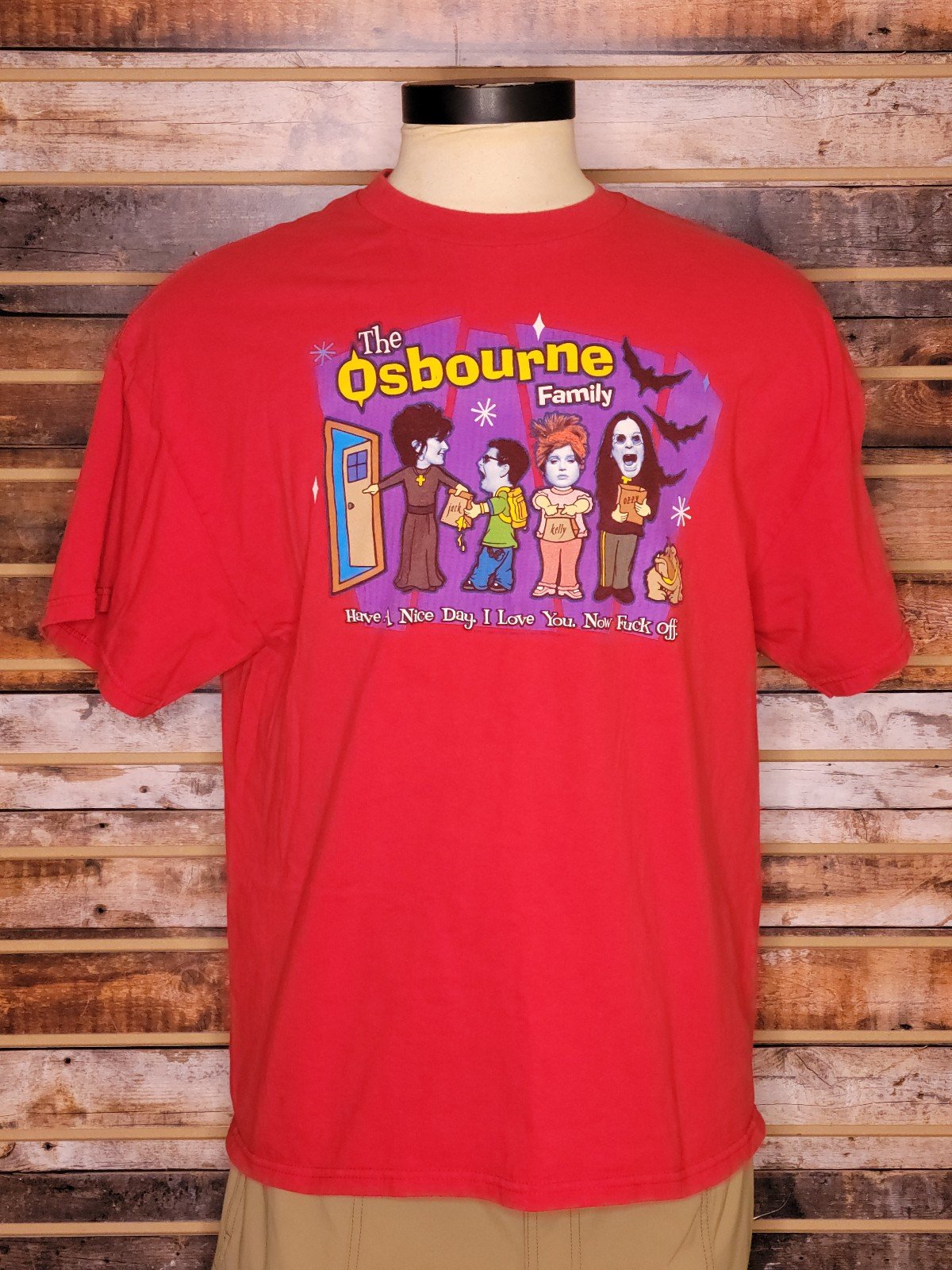 Vintage Y2K The Osbourne Family Ozzy Have a Nice Day Shirt XL