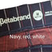 Betabrand blue red white striped pull on dress yoga pants trousers bootcut MP