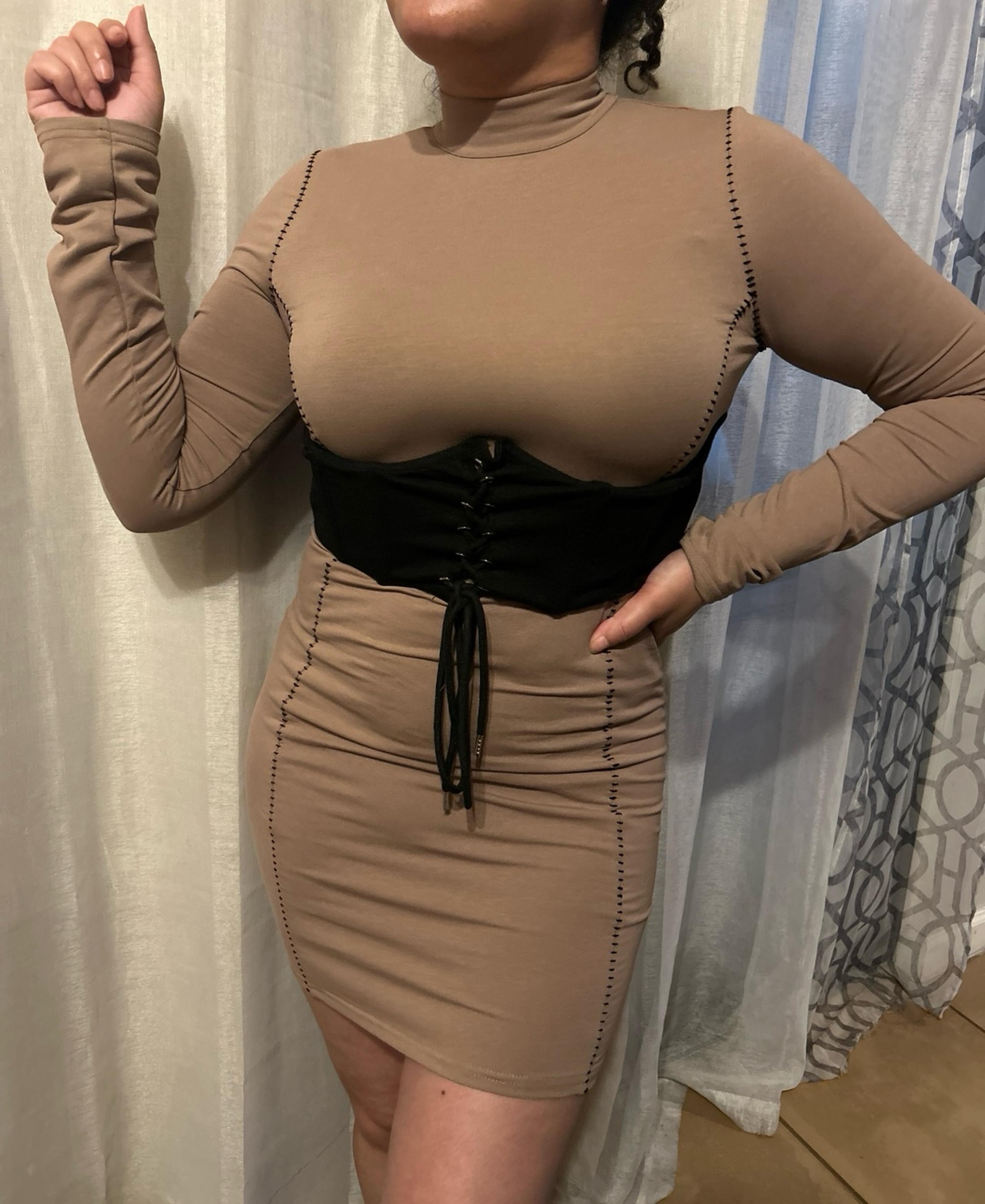 Fashion Nova brown dress