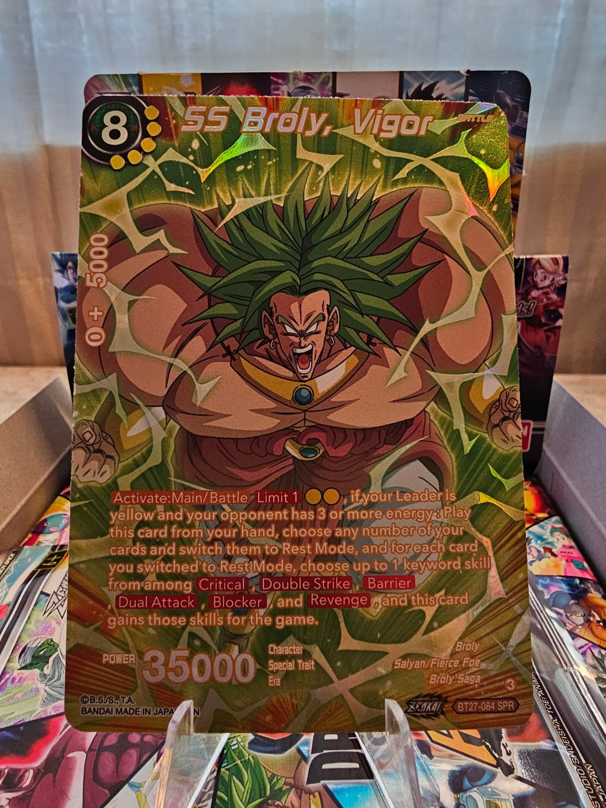 SS Broly, Vigor (SPR) - History of Z