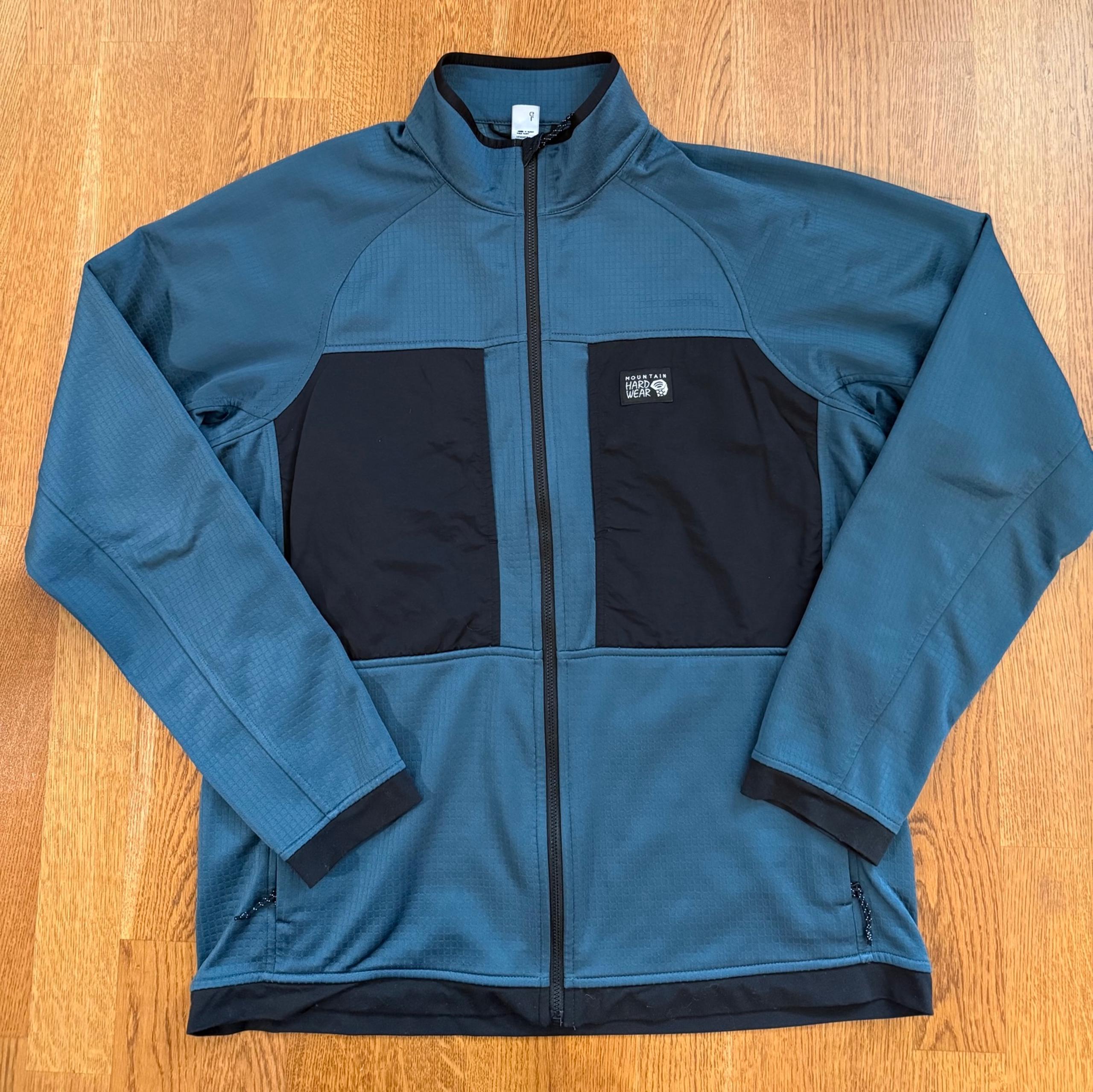 Mountain Hardwear Thermatic Fleece Midlayer - Men's Size Large Dark Green Black