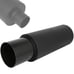4 Tip Weld-On Black Stainless Steel Exhaust Muffler 2.5 Inlet/ 19 Long  -----