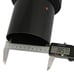 4 Tip Weld-On Black Stainless Steel Exhaust Muffler 2.5 Inlet/ 19 Long  -----