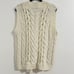 Zara Chunky Knit Vest Size M Ivory Grandpa Cableknit Y2K Preppy Academia Layer