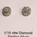 Sterling/Diamond Earrings