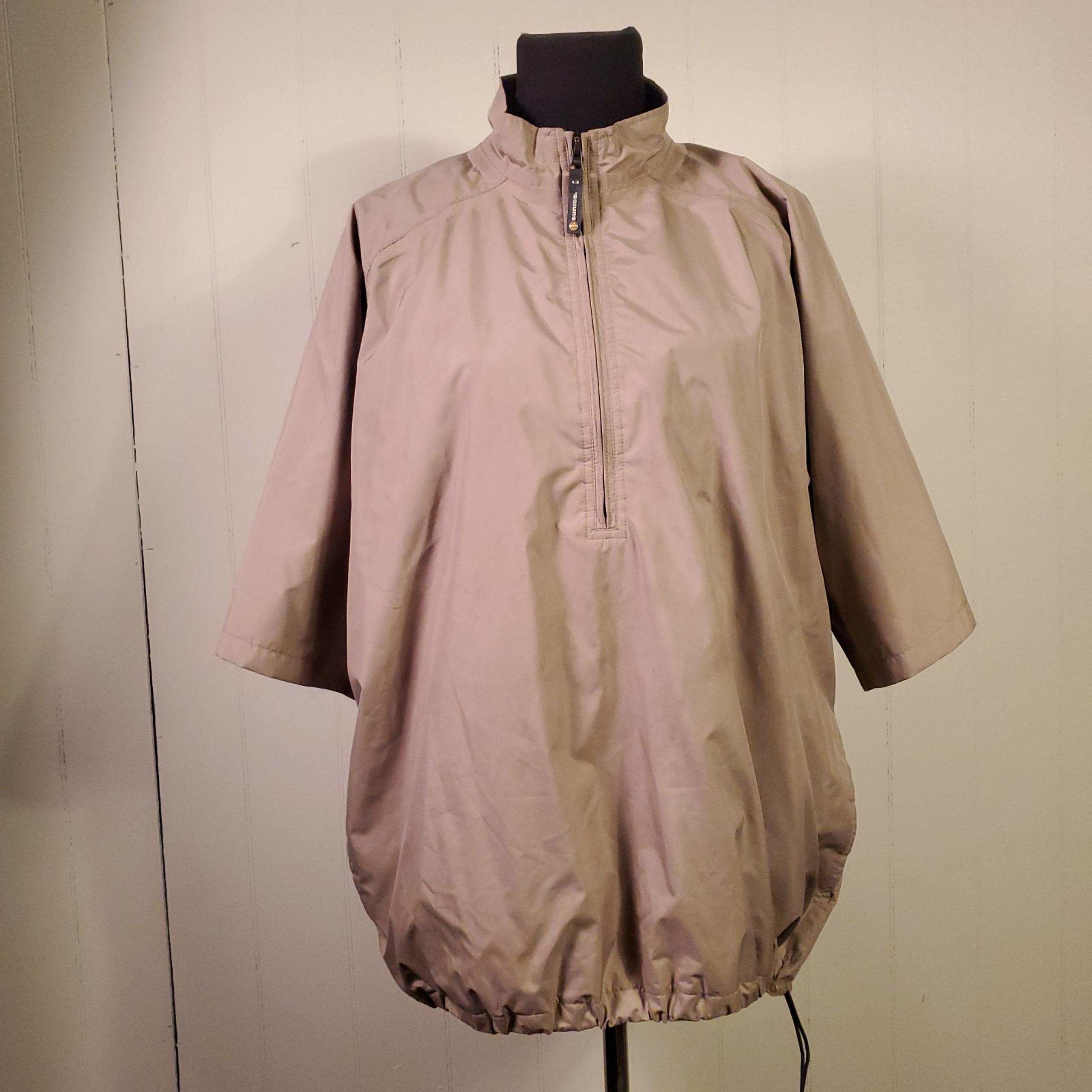 Sunice Typhoon Men's 1/4 Zip Short Sleeve Mesh Lined Gokf Shirt Windbreaker L