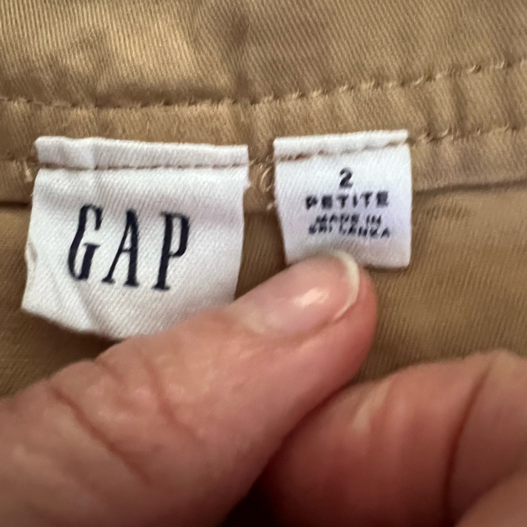 button-front midi skirt gap