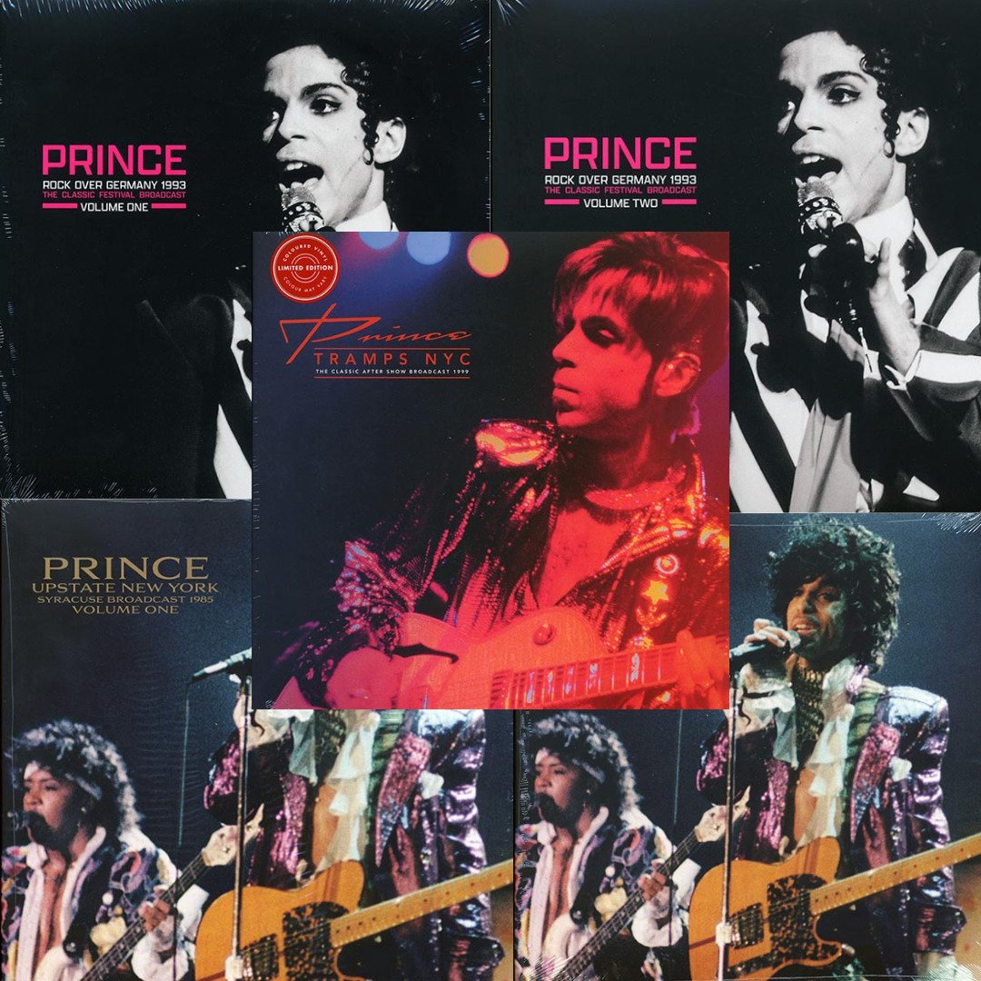 Prince - Limited Edition and Live Vinyl Lot - Live Broadcast Color Vinyl Rare