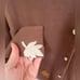 Rosanna Mazet by Milliken cardigan 1960s vintage fall leaves sweater twee orlon