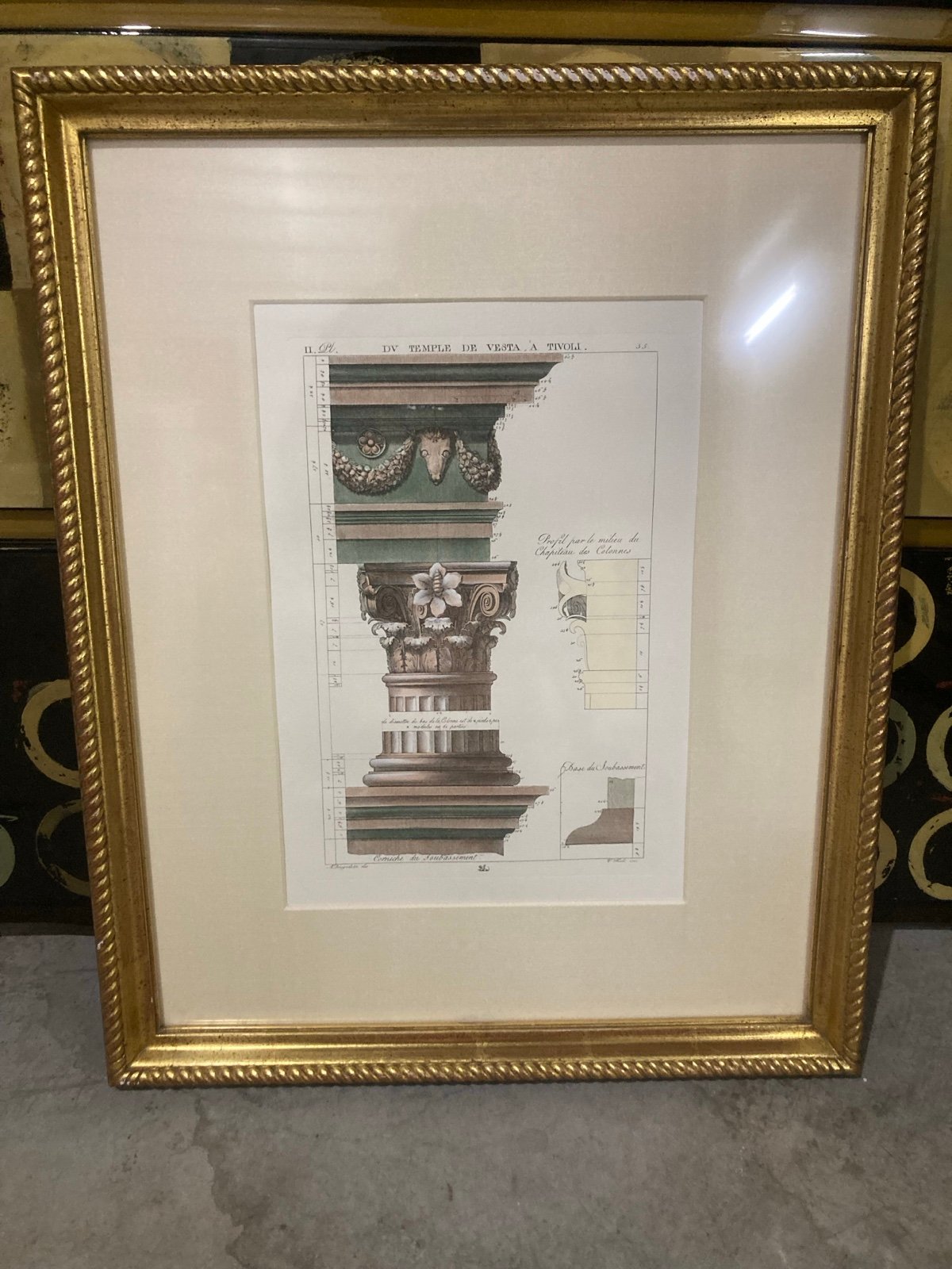 Temple de vesta a tivoli painting/print