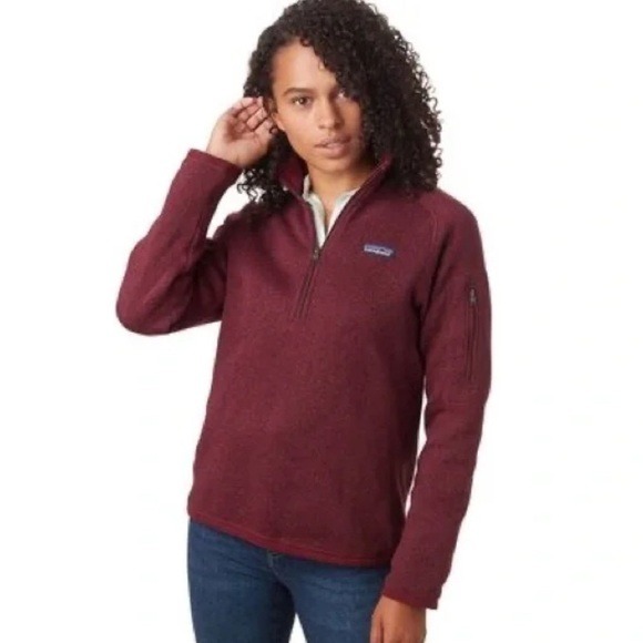 Patagonia Better Sweater 1/4-Zip Fleece Jacket in Dark Currant Size Small