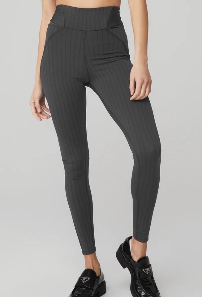Pinstripe Jacquard Extreme High-Waist Legging xs nwt