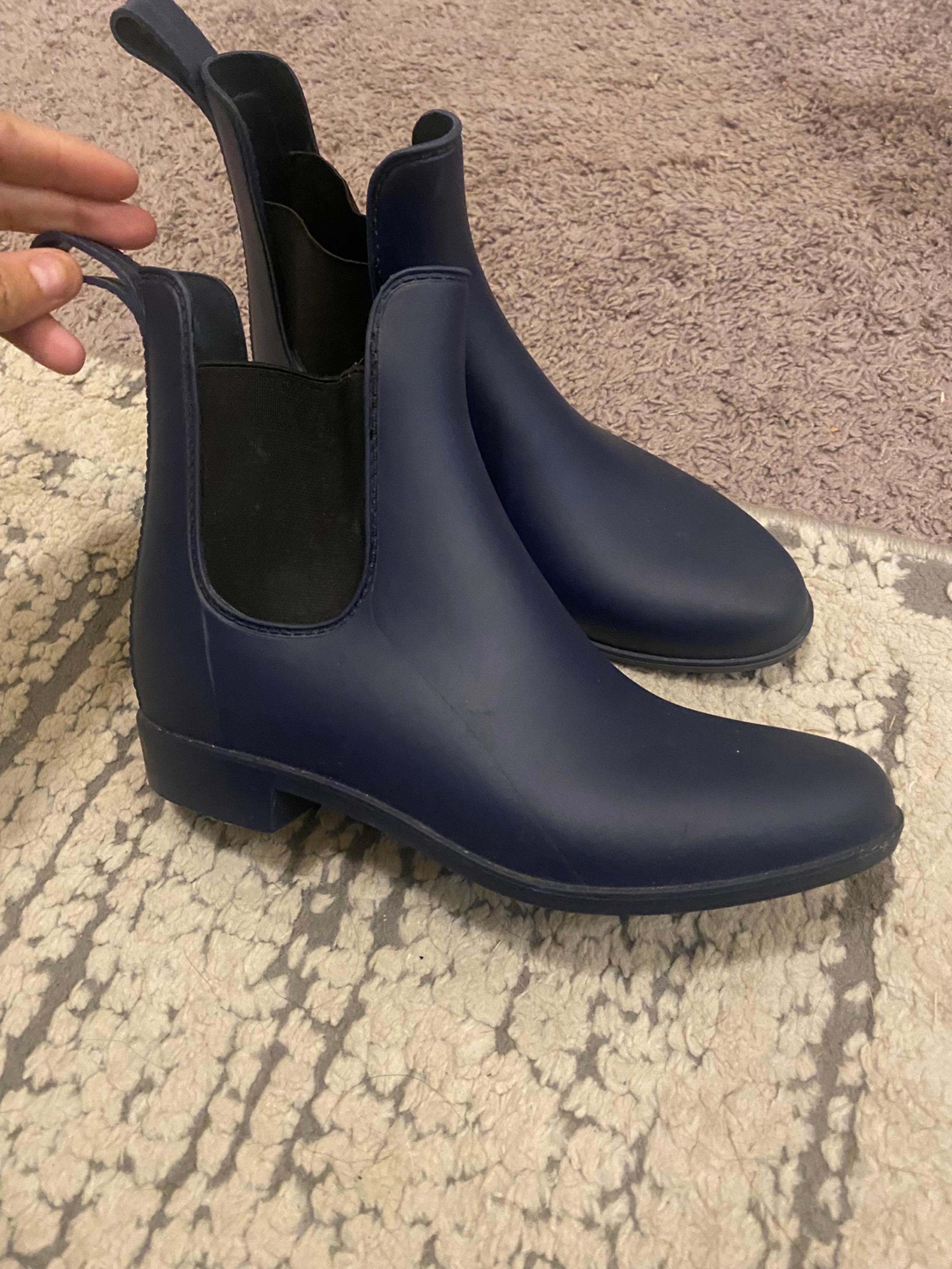 Storm by Cougar Women’s Navy Blue Rubber Rain Outdoor Chelsea Boots Size 6