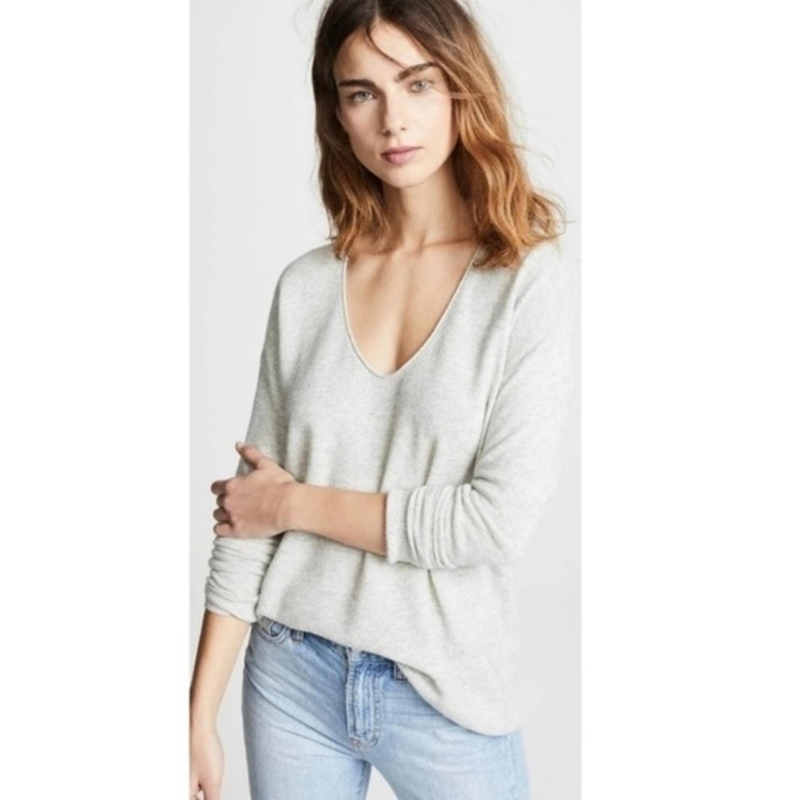 Madewell Gray Merino/Alpaca Blend Kimball Pullover Sweater