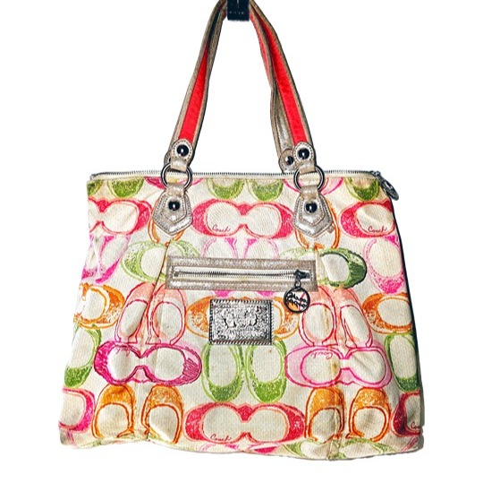 Coach 16697 Retired Poppy Signature Large Tote