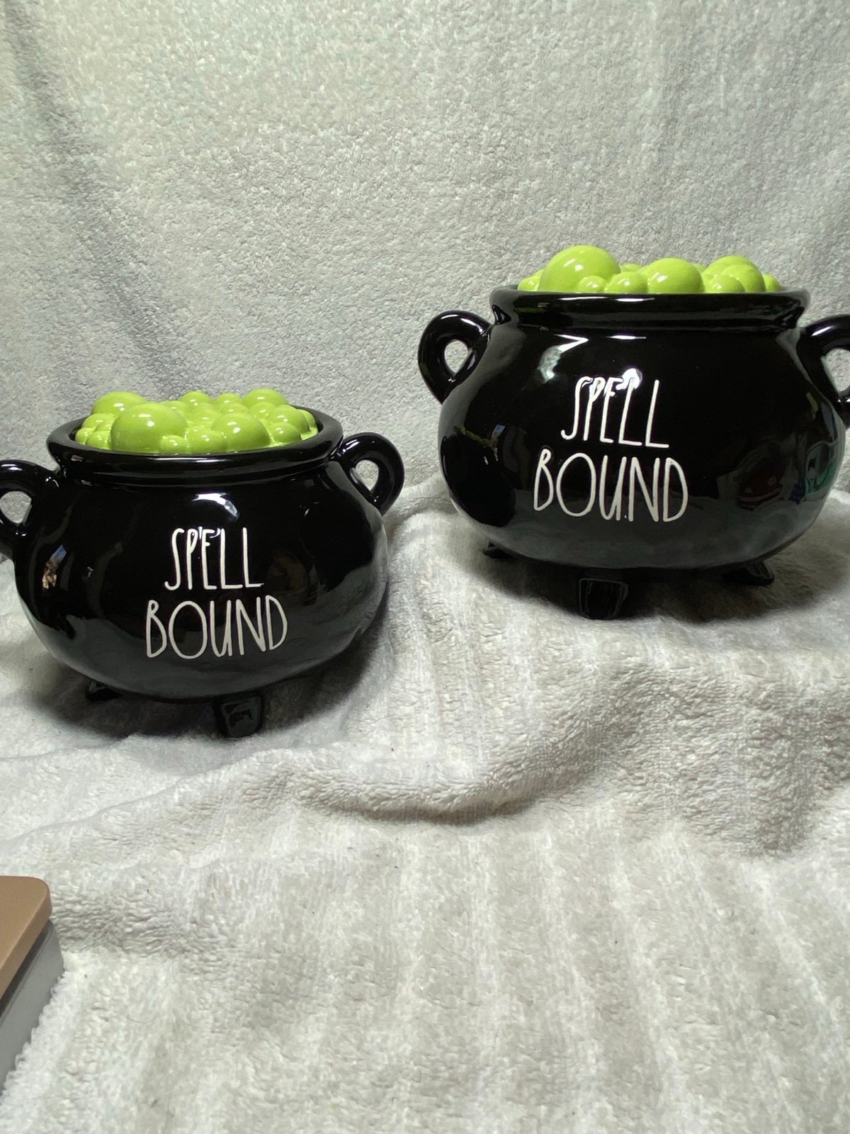 Rae Dunn 2 Halloween Cauldrons - Spell Bound