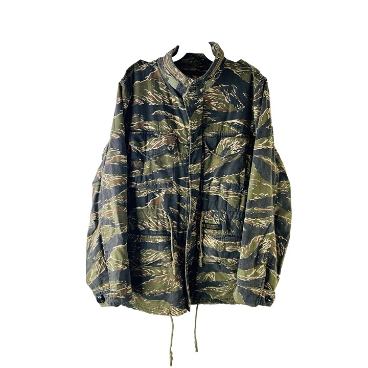 NEIGHBORHOOD Mens Small Camo Camouflage Cargo Military Zip Jacket